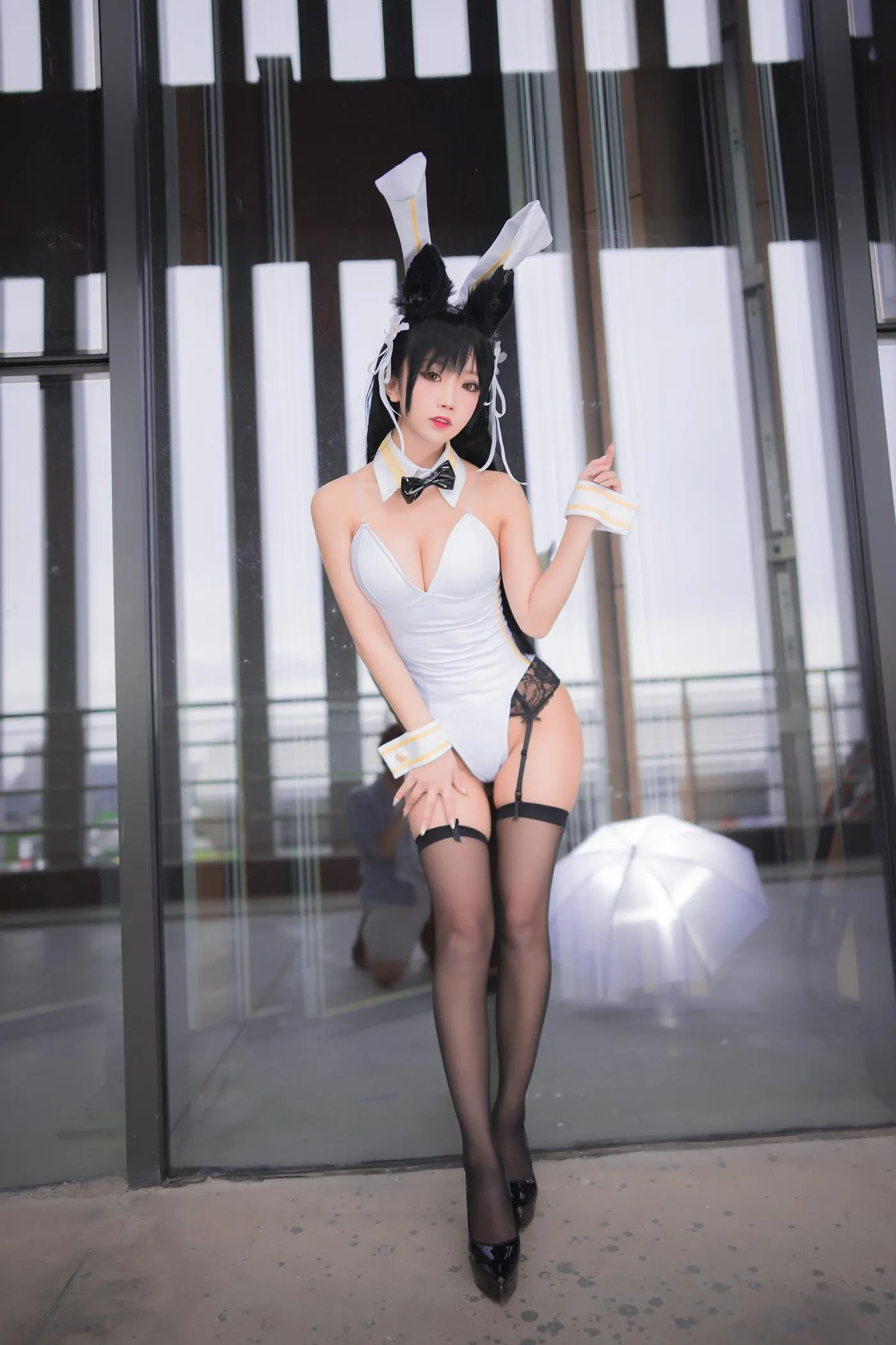鬼畜瑶在不在w – NO.13 -爱宕白色兔女郎 [22P]插图7